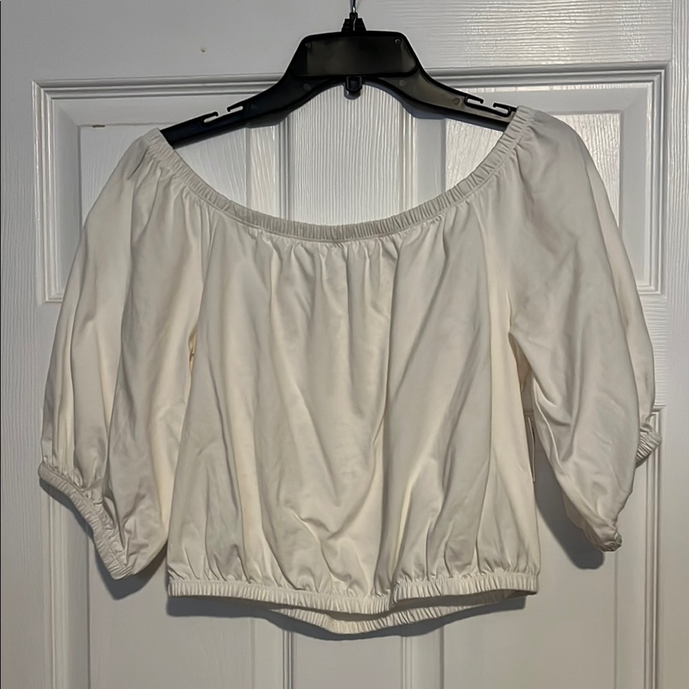 Old Navy Off-Shoulder White Top NWT